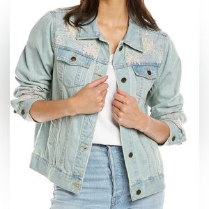 Johnny Was Devere Embroidered Denim Jacket